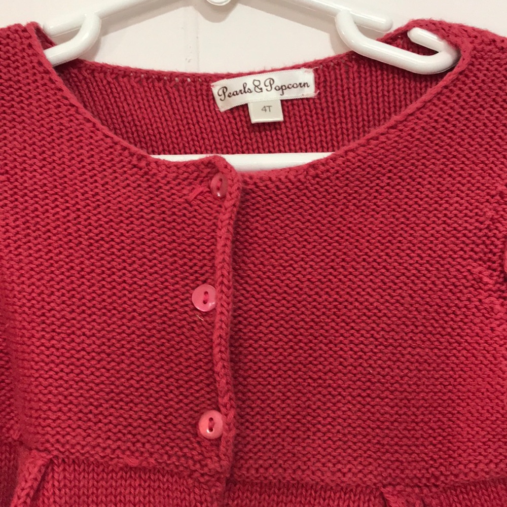 Red Knitted Cardigan - Picture 2 of 3